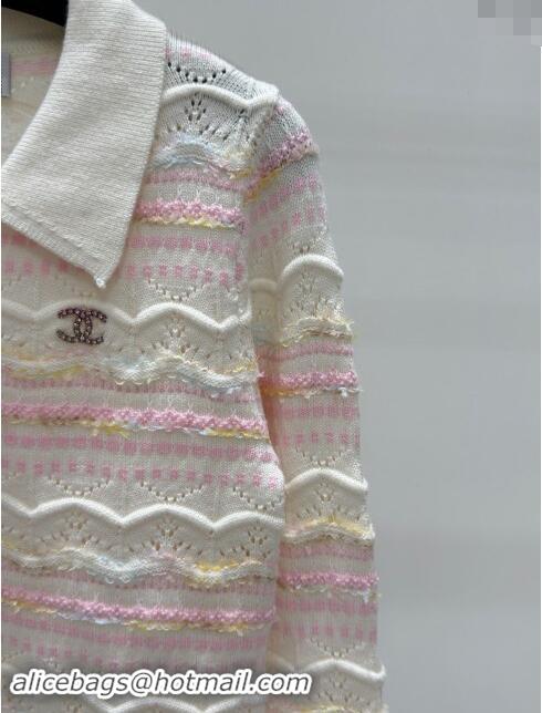 Top Grade Chanel Cashmere Sweater CH82207 Pink 2024