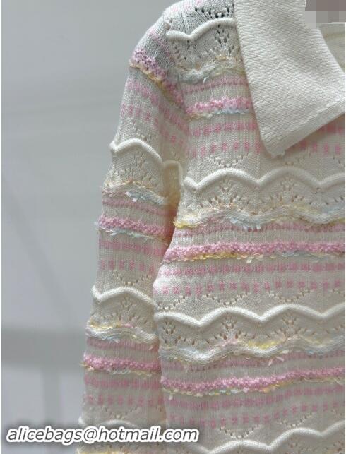 Top Grade Chanel Cashmere Sweater CH82207 Pink 2024