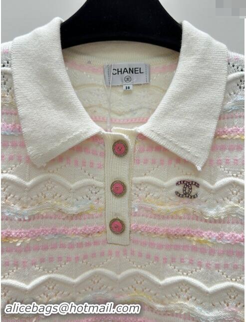 Top Grade Chanel Cashmere Sweater CH82207 Pink 2024