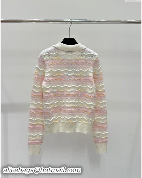 Top Grade Chanel Cashmere Sweater CH82207 Pink 2024