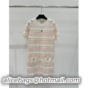 Famous Brand Chanel Cashmere Dress CH82209 Pink 2024