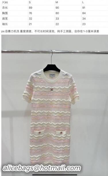 Famous Brand Chanel Cashmere Dress CH82209 Pink 2024