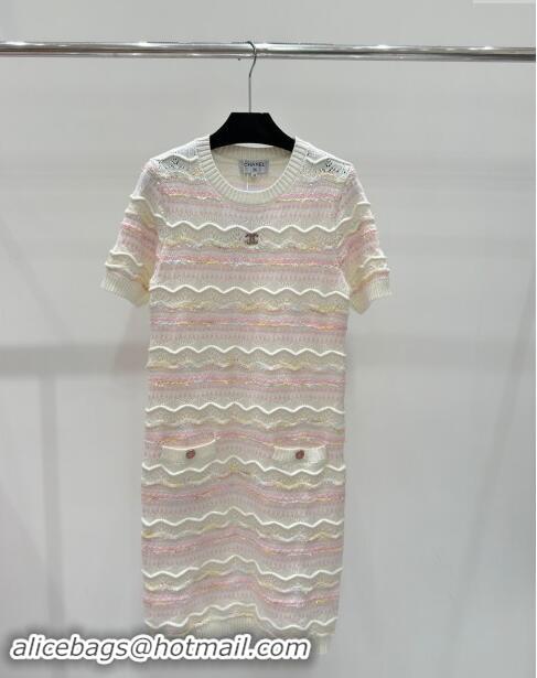 Famous Brand Chanel Cashmere Dress CH82209 Pink 2024