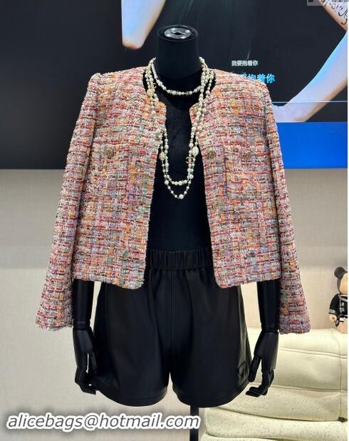 Top Grade Chanel Tweed Jacket M91103 Pink 2024