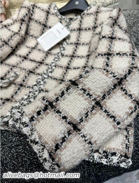 Fashion Discount Chanel Tweed Jacket M91105 White 2024