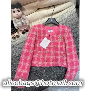 ​Famous Brand Chanel Tweed Jacket M91106 Pink 2024