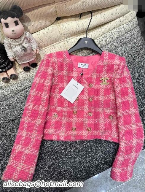 ​Famous Brand Chanel Tweed Jacket M91106 Pink 2024