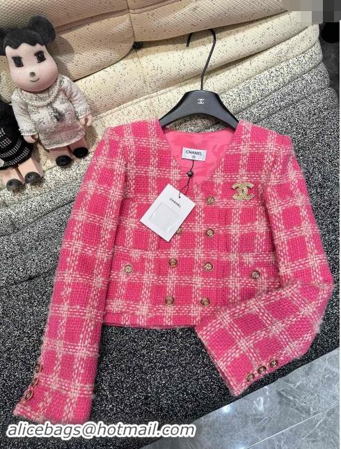 ​Famous Brand Chanel Tweed Jacket M91106 Pink 2024