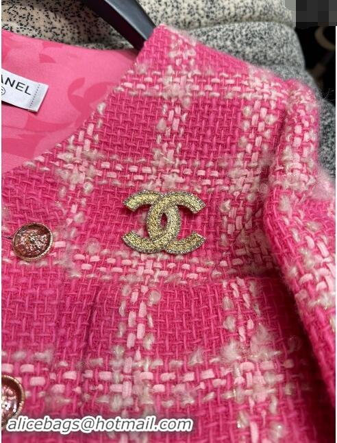 ​Famous Brand Chanel Tweed Jacket M91106 Pink 2024