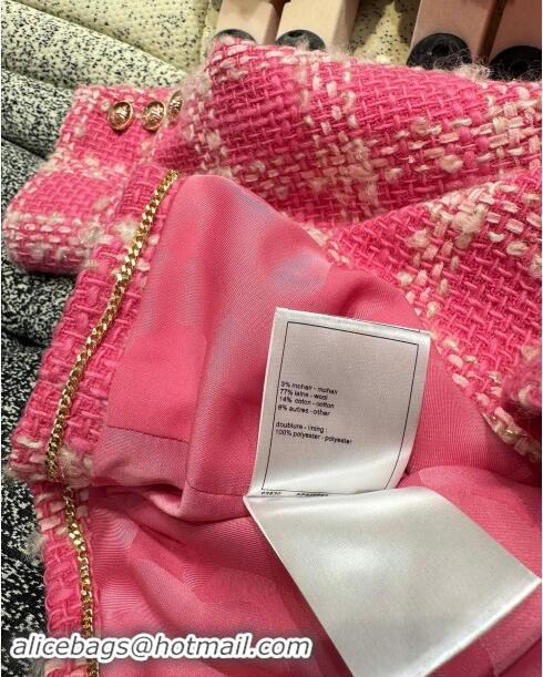 ​Famous Brand Chanel Tweed Jacket M91106 Pink 2024