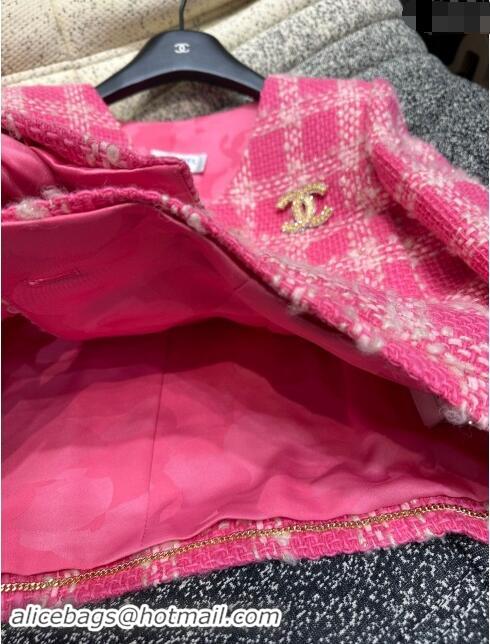 ​Famous Brand Chanel Tweed Jacket M91106 Pink 2024