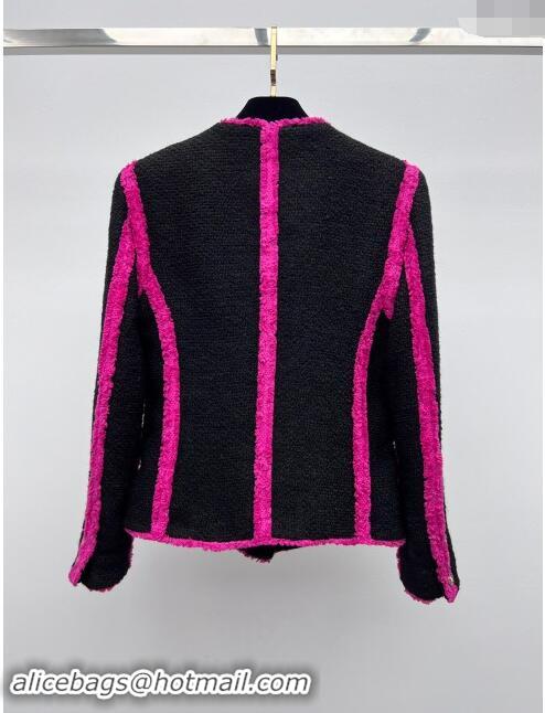 ​Big Discount Chanel Tweed Jacket M91107 Black/Rosy 2024