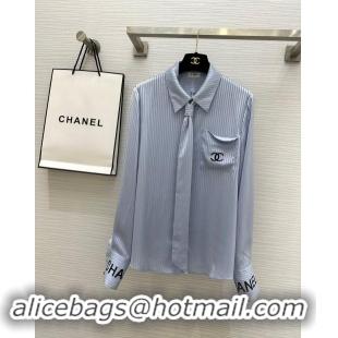 Pretty Style Chanel Shirt CH91008 Blue 2024