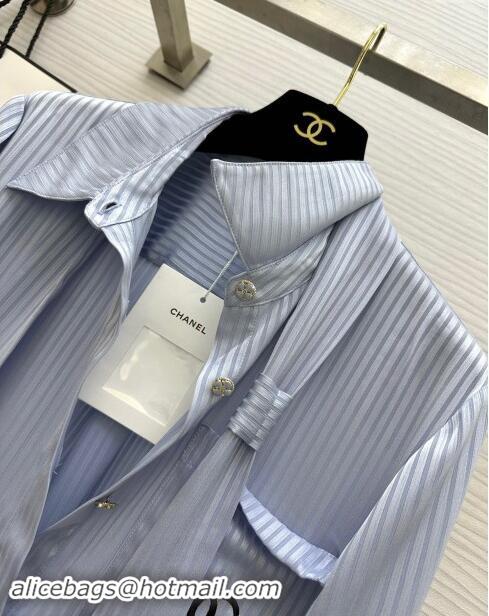 Pretty Style Chanel Shirt CH91008 Blue 2024