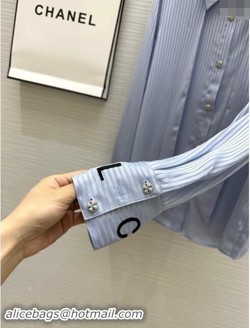 Pretty Style Chanel Shirt CH91008 Blue 2024