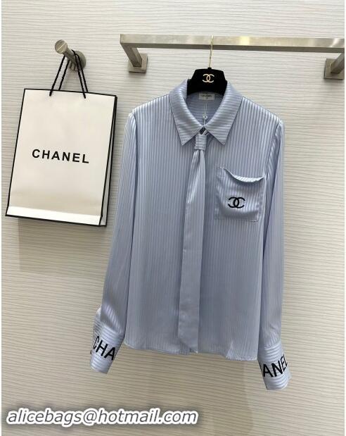 Pretty Style Chanel Shirt CH91008 Blue 2024