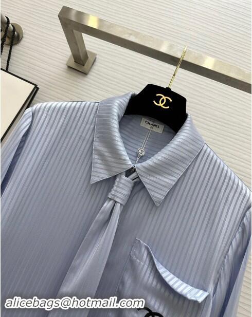 Pretty Style Chanel Shirt CH91008 Blue 2024