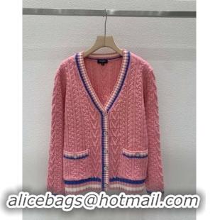 Low Cost Chanel Wool Cardigan CH91110 Pink 2024