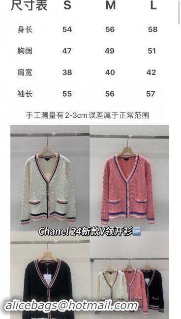 Low Cost Chanel Wool Cardigan CH91110 Pink 2024