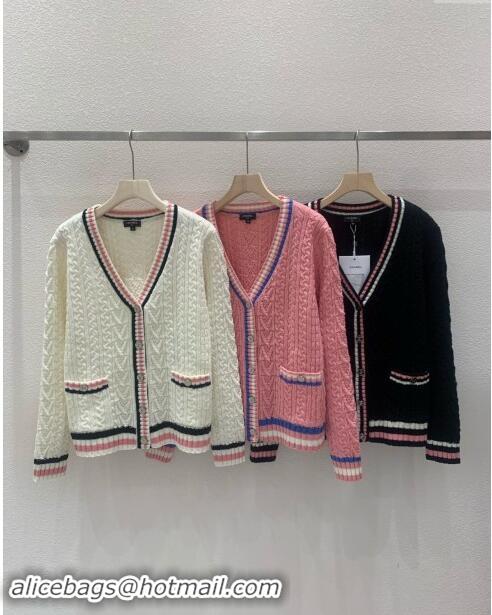 Low Cost Chanel Wool Cardigan CH91110 Pink 2024