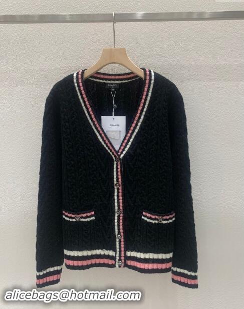 Buy Inexpensive Chanel Wool Cardigan CH91111 Black 2024