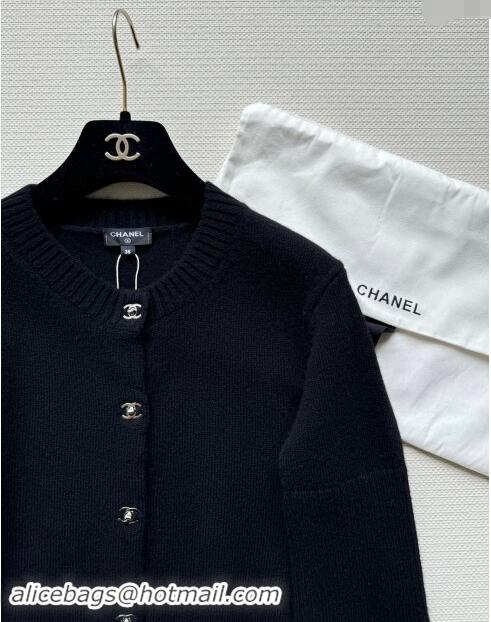 Good Looking Chanel Cashmere Cardigan CH92311 Black 2024