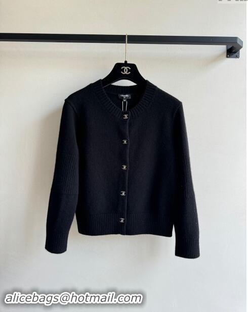 Good Looking Chanel Cashmere Cardigan CH92311 Black 2024