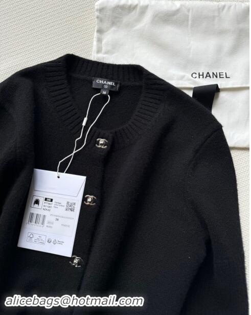 Good Looking Chanel Cashmere Cardigan CH92311 Black 2024