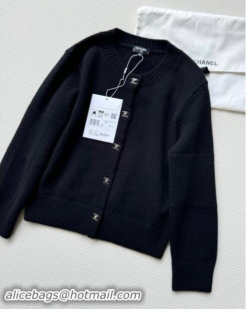 Good Looking Chanel Cashmere Cardigan CH92311 Black 2024