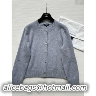 Buy New Cheap Chanel Cashmere Cardigan CH92312 Grey 2024