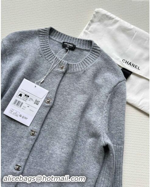 Buy New Cheap Chanel Cashmere Cardigan CH92312 Grey 2024