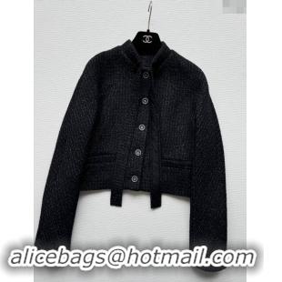 ​Fashion Discount Chanel Tweed Jacket CH92313 Black 2024