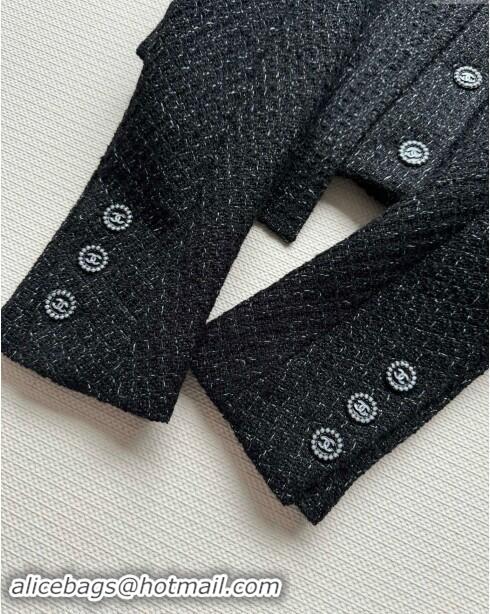 ​Fashion Discount Chanel Tweed Jacket CH92313 Black 2024