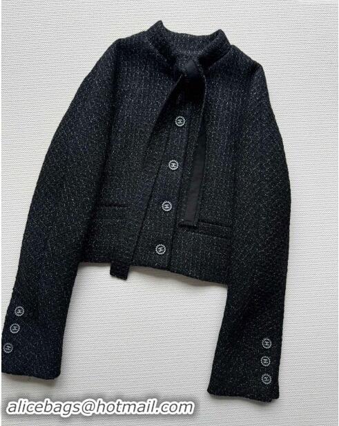 ​Fashion Discount Chanel Tweed Jacket CH92313 Black 2024