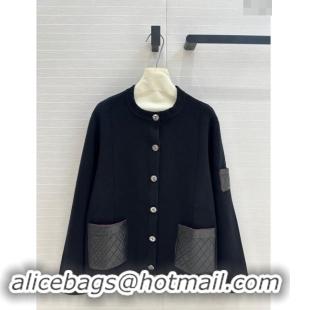 Top Grade Chanel Cashmere Cardigan CH92314 Black 2024