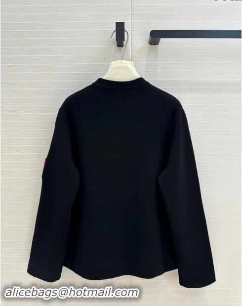 Top Grade Chanel Cashmere Cardigan CH92314 Black 2024