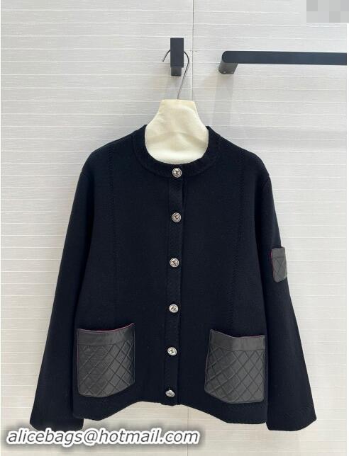 Top Grade Chanel Cashmere Cardigan CH92314 Black 2024