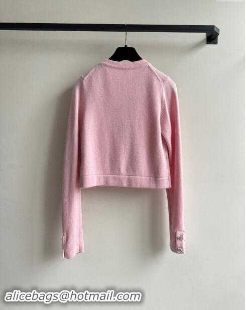 Good Product Chanel Wool Cardigan with Pockets CH92315 Pink 2024