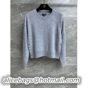 ​Well Crafted Chanel Cashmere Sweater CH92402 Grey 2024