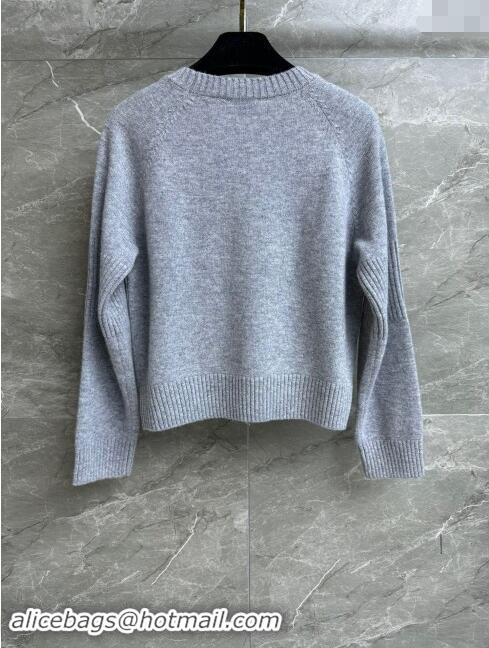 ​Well Crafted Chanel Cashmere Sweater CH92402 Grey 2024