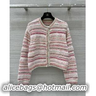 Trendy Design Chanel Cashmere & Wool Cardigan CH92503 Pink 2024