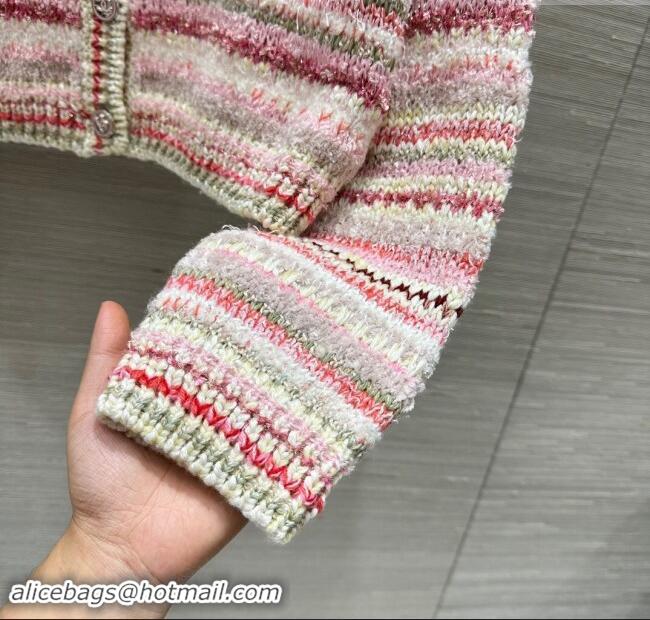 Trendy Design Chanel Cashmere & Wool Cardigan CH92503 Pink 2024