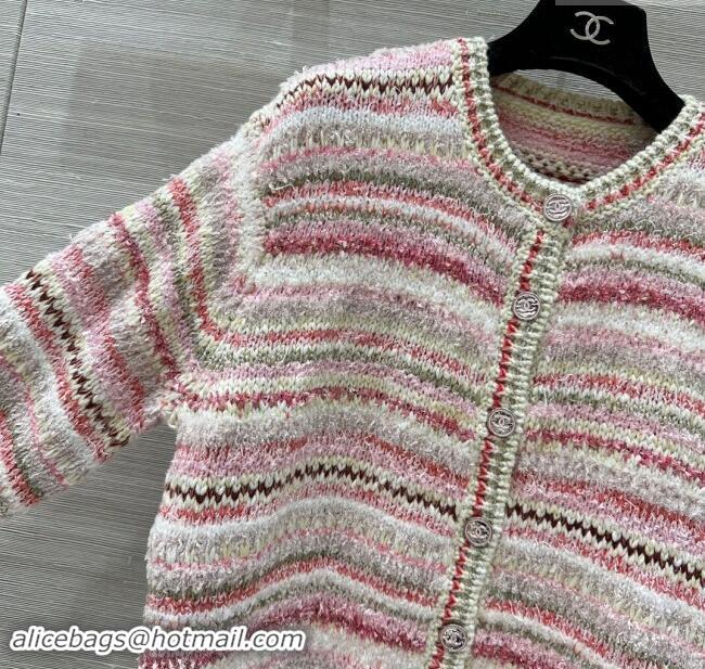 Trendy Design Chanel Cashmere & Wool Cardigan CH92503 Pink 2024