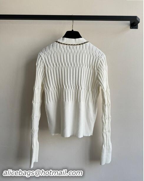 Best Grade Chanel Wool Cardigan M92518 White 2024