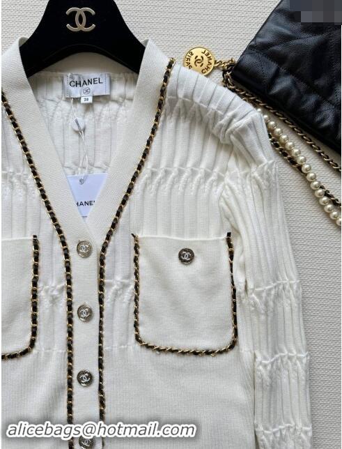 Best Grade Chanel Wool Cardigan M92518 White 2024