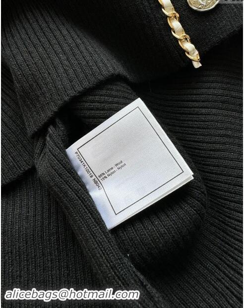 Best Price Chanel Wool Cardigan M92520 Black 2024