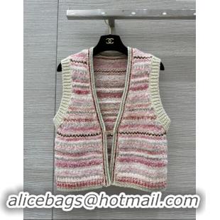 Top Quality Chanel Cashmere Vest CH92521 Pink 2024