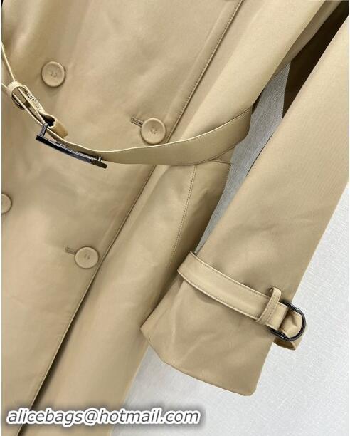 Luxury Discount Burberry Trench Coat with Belt F91914 Khaki 2024