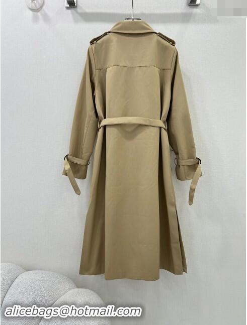 Luxury Discount Burberry Trench Coat with Belt F91914 Khaki 2024