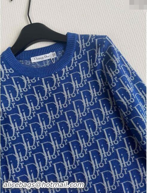 Top Design Dior Cashmere Sweater D82402 Blue 2024